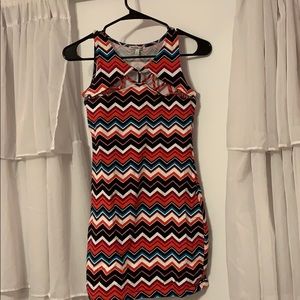 fun patterned tight dress